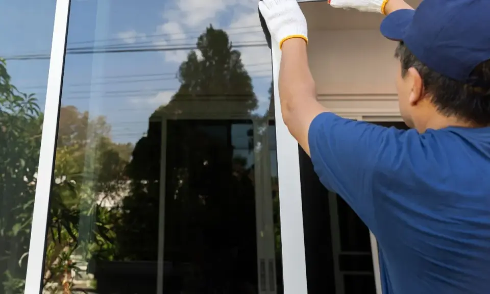 Instalador ajusta cristal de ventana. Consulta el precio cambiar cristal ventana para tu hogar.