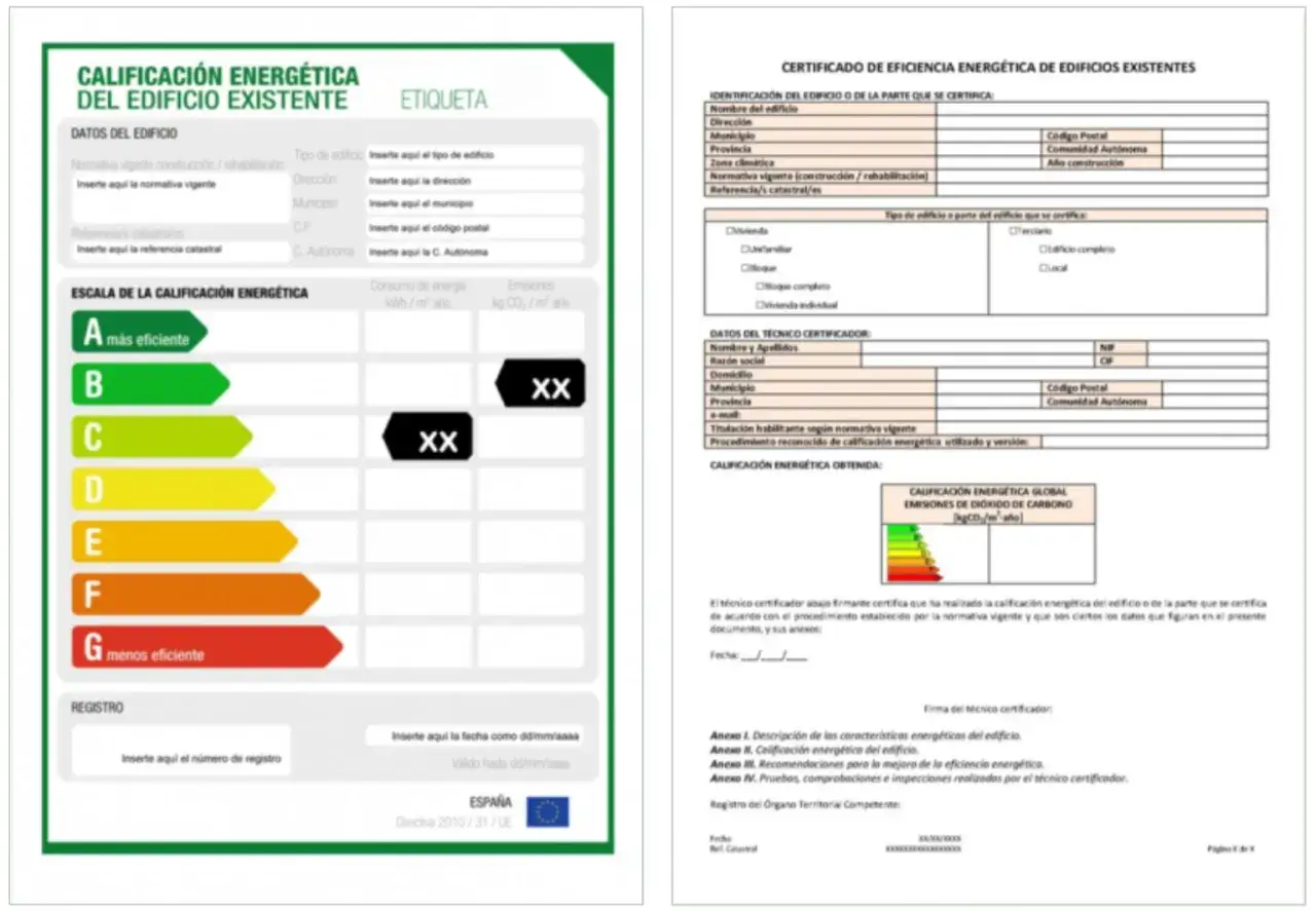 Certificado de eficiencia energ&eacute;tica de edificios existentes. Averigua cuanto vale un certificado energ&eacute;tico para tu inmueble.